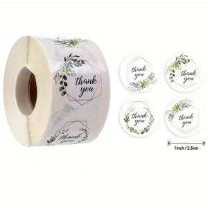 500 PC Thank You Stickers Roll